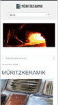 Mobile Screenshot of mueritzkeramik.de